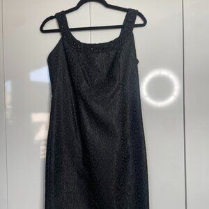 Carmen Marc Valvo Dress - 8 - Beautifully Textured Black